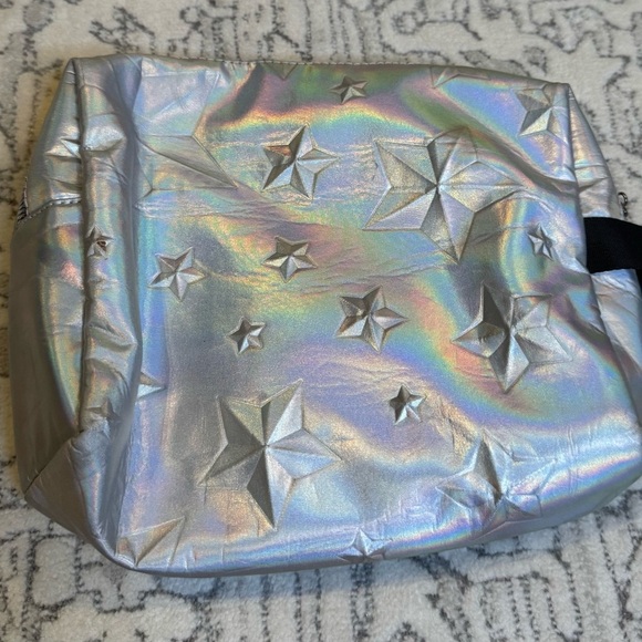 Aimee Kestenberg Quilted Makeup Bag silver with stars - Picture 4 of 8